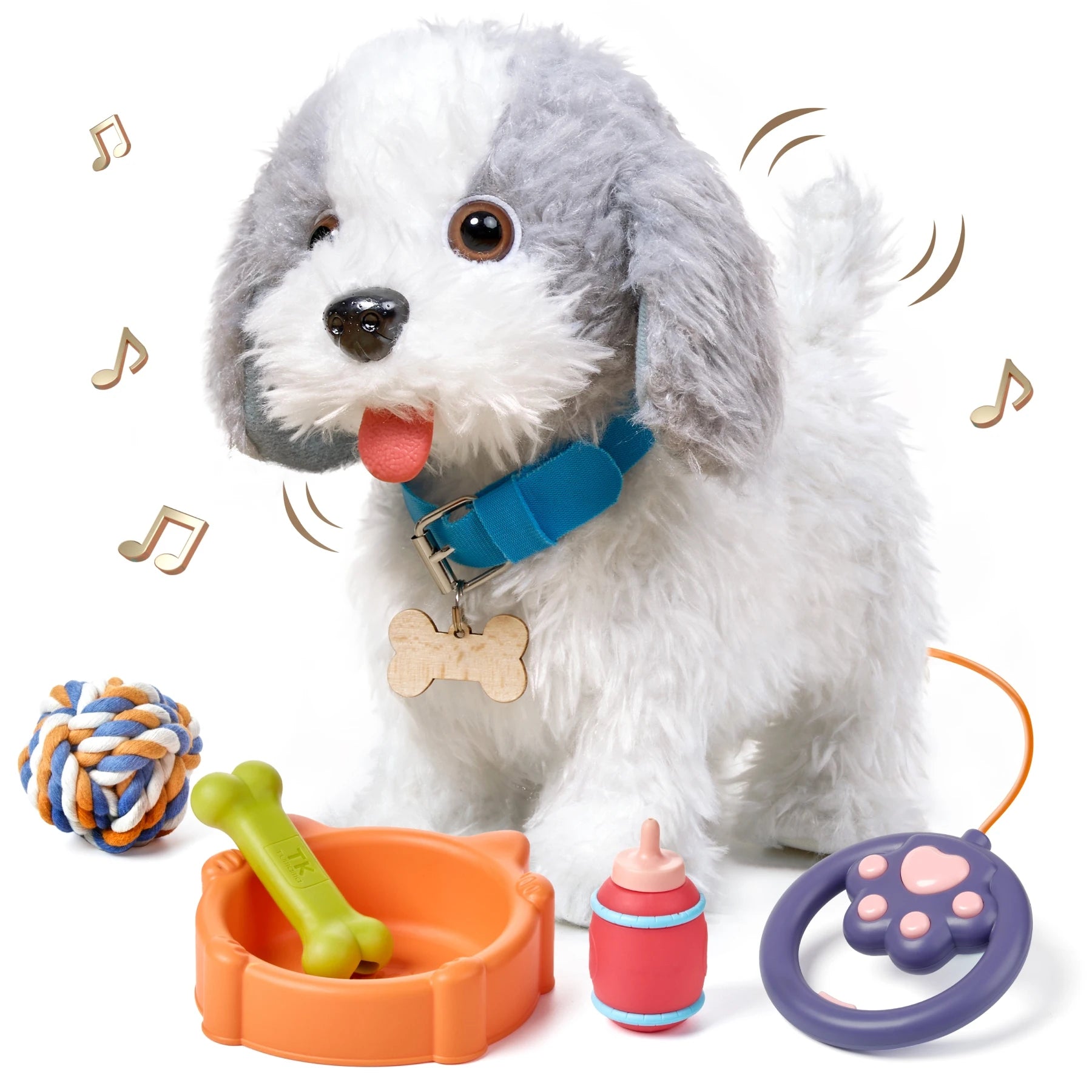 Jouet pour chien qui marche commande vocale a distance animal electronique Tumama Kids