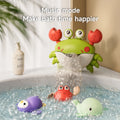 Automatic crab bubble maker for entertaining bath activities