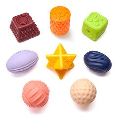 <tc>Lot de 8 balles sensorielles de préhension</tc>