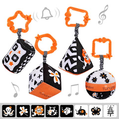<tc>Jouets pour bébé à contraste élevé noir et blanc</tc>