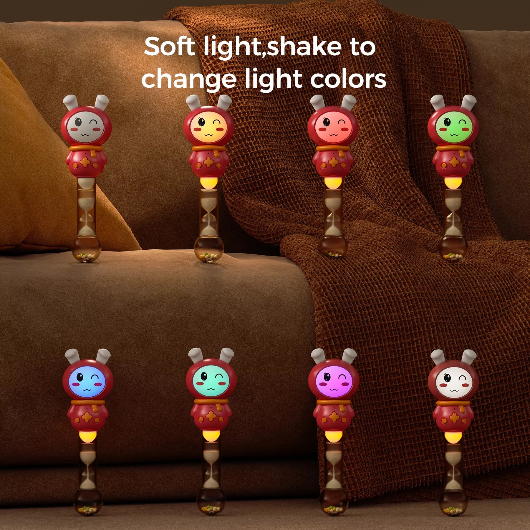 Toys enracinement pour bébé Sensory Light-up Baby Honk