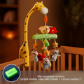 <tc>Mobile pour berceau multi-compatibilité avec musique et projection d’étoiles (fonction Bluetooth)</tc>