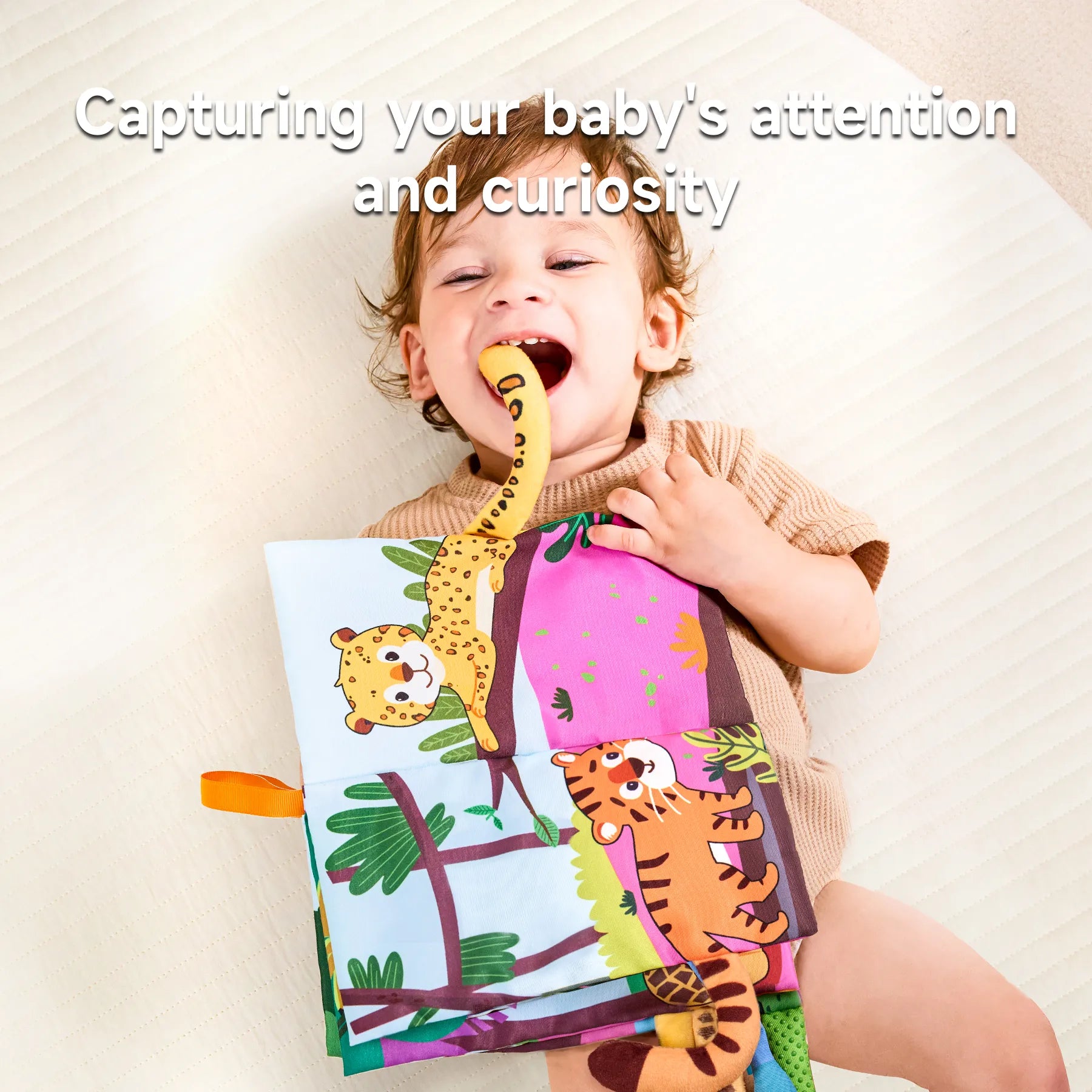 <tc>Livre pour bébé en tissu – Stimulation sensorielle et jeu interactif</tc>