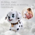 Electronic interactive plush puppy with leash and voice control