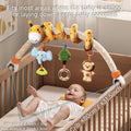 Giraffe, elephant, lion portable baby mobile for travel convenience