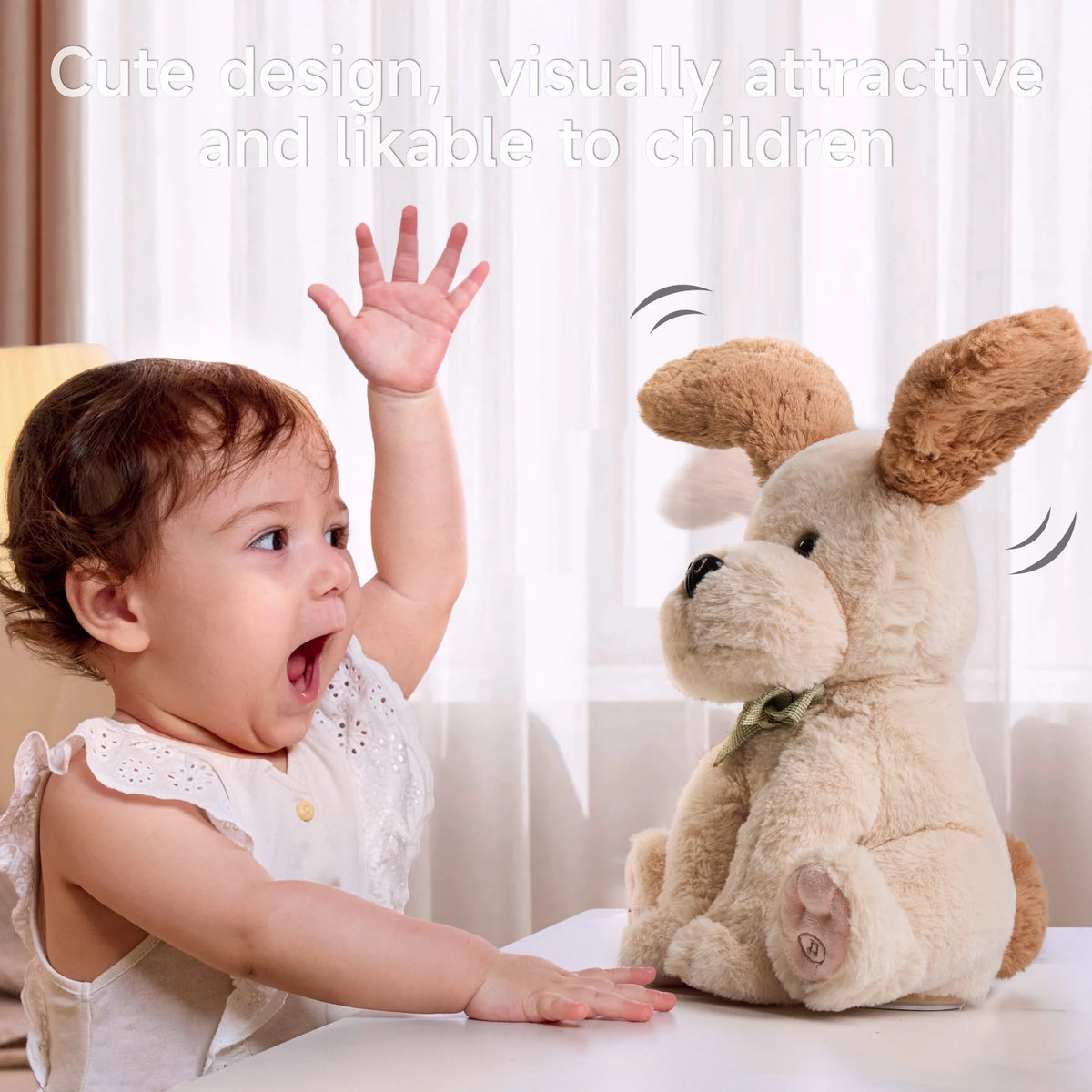 Froplay Jouet interactif en peluche pour chien avec détection tactile Froplay Jouet interactif en peluche pour chien avec détection tactile