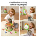 Toys musicaux 3-en-1 - tambour de bébé, trieur de forme et jeu de puzzle