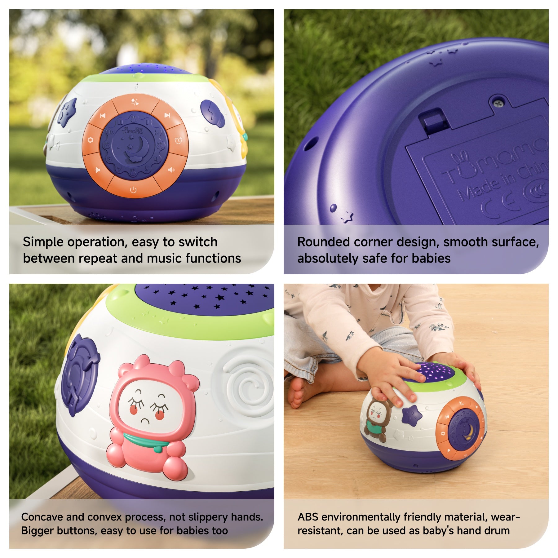 <tc>Veilleuse musicale avec projecteur d’étoiles et bruits blancs</tc>