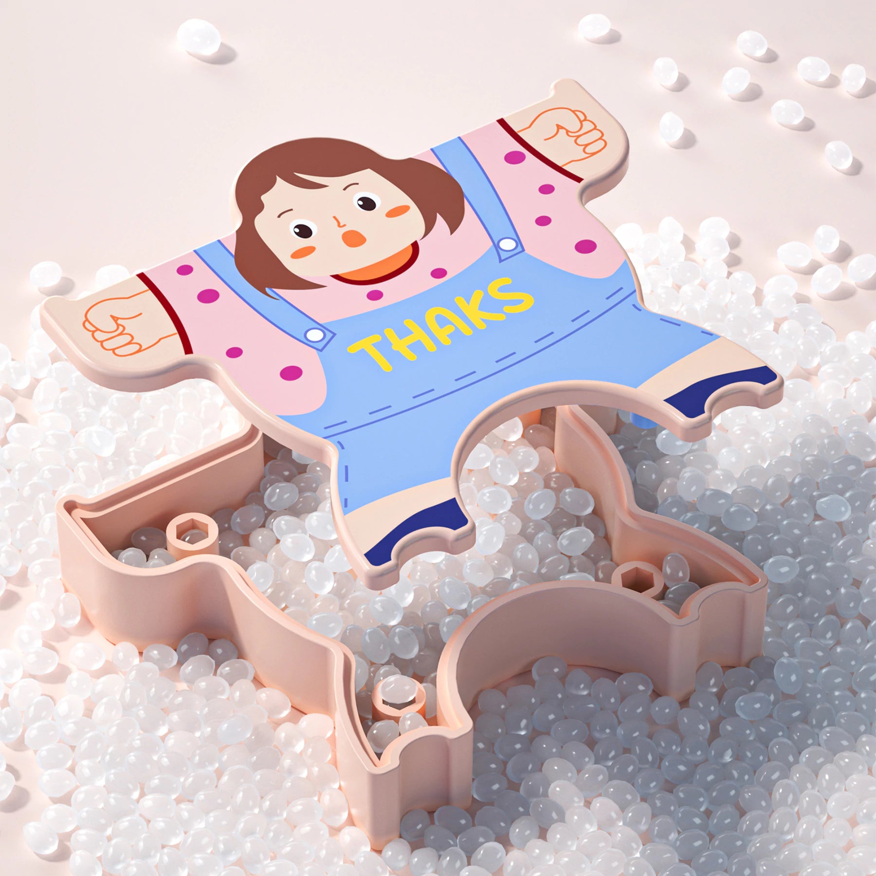 Doll & Animal Figures Stacking Toy Set (12pcs)