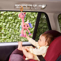 Jouet en peluche suspendu avec Teether et hochet pour le berceau, la poussette et le siège d'auto