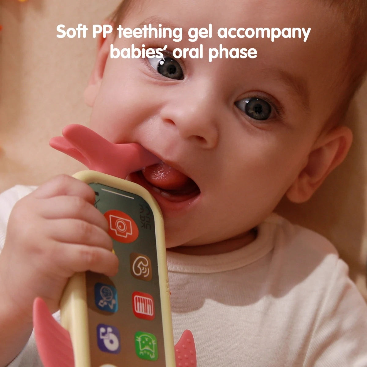 Jouet de téléphone tactile pour bébé, double face, batterie rechargeable, jouet sonore d'apprentissage, jouets éducatifs pour tout-petits de 18 mois et plus