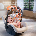 Designed to attach to strollers, car seats, playpens, and cribs, it stimulates sensory development and hand-eye coordination.