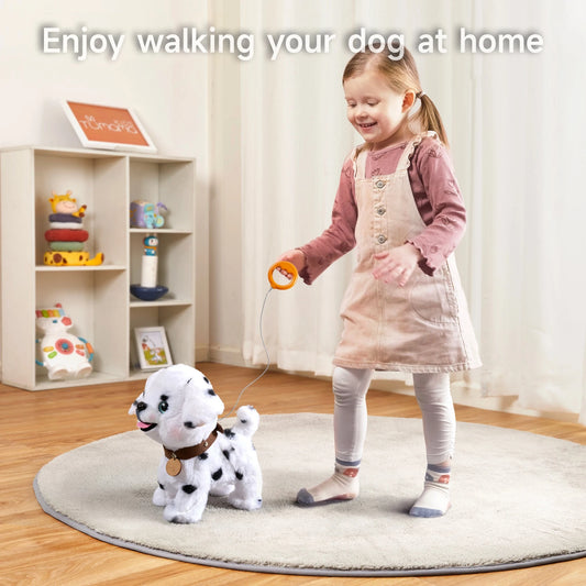 Chiot de jouets interactif qui marche et aboie - cadeau amusant pour les tout-petits