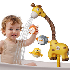 <tc>Jouet de bain pour bébé – Douche girafe et jouets aquatiques à remonter</tc>