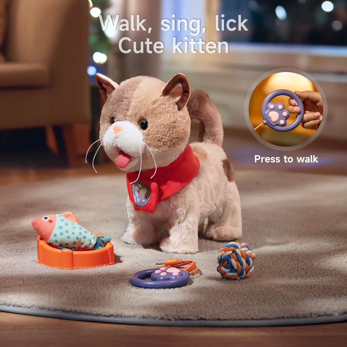 TUAA Chien Interactif Jouet Enfant Fille 3 4 5 6 Ans, Peluches et TUAA Chien Interactif Jouet Enfant Fille 3 4 5 6 Ans, Peluches et
