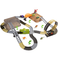 <tc>Circuit Dinosaure d’Aventure avec Voitures Lumineuses et Looping 360°</tc>