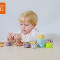 <tc>Coffret de blocs à empiler doux (18 pièces)</tc>