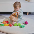 Jouets de légumes en peluche interactifs fixés pour bébé, jouet sensoriel Montessori pour nouveau-né
