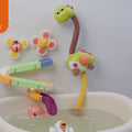 Pomme de douche de jouets de bain pour bébé avec des jouets à spinner relue les jouets à cou toboggle baignoire dinosaure