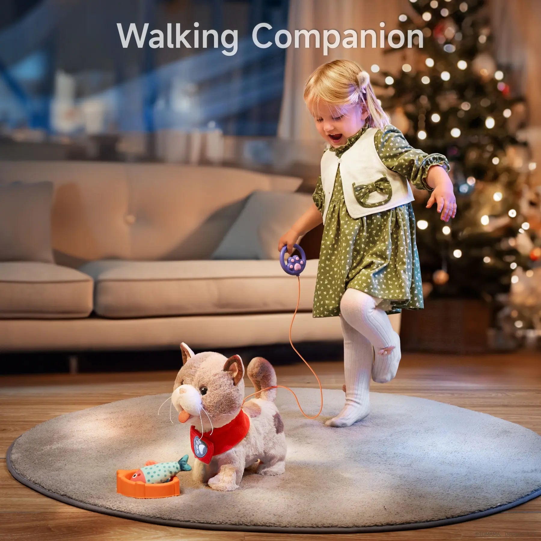 walking cat toy with leash for your companion