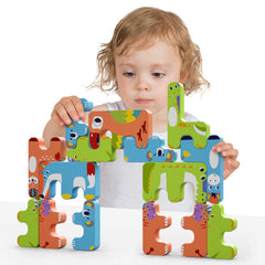 <tc>Coffret de 15 jouets à empiler – figurines d’animaux</tc>