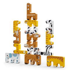 <tc>Jouet à empiler Montessori – animaux de la forêt</tc>