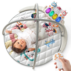 <tc>Tapis d’éveil bébé avec arche de jeux et piano lumineux – TM220</tc>