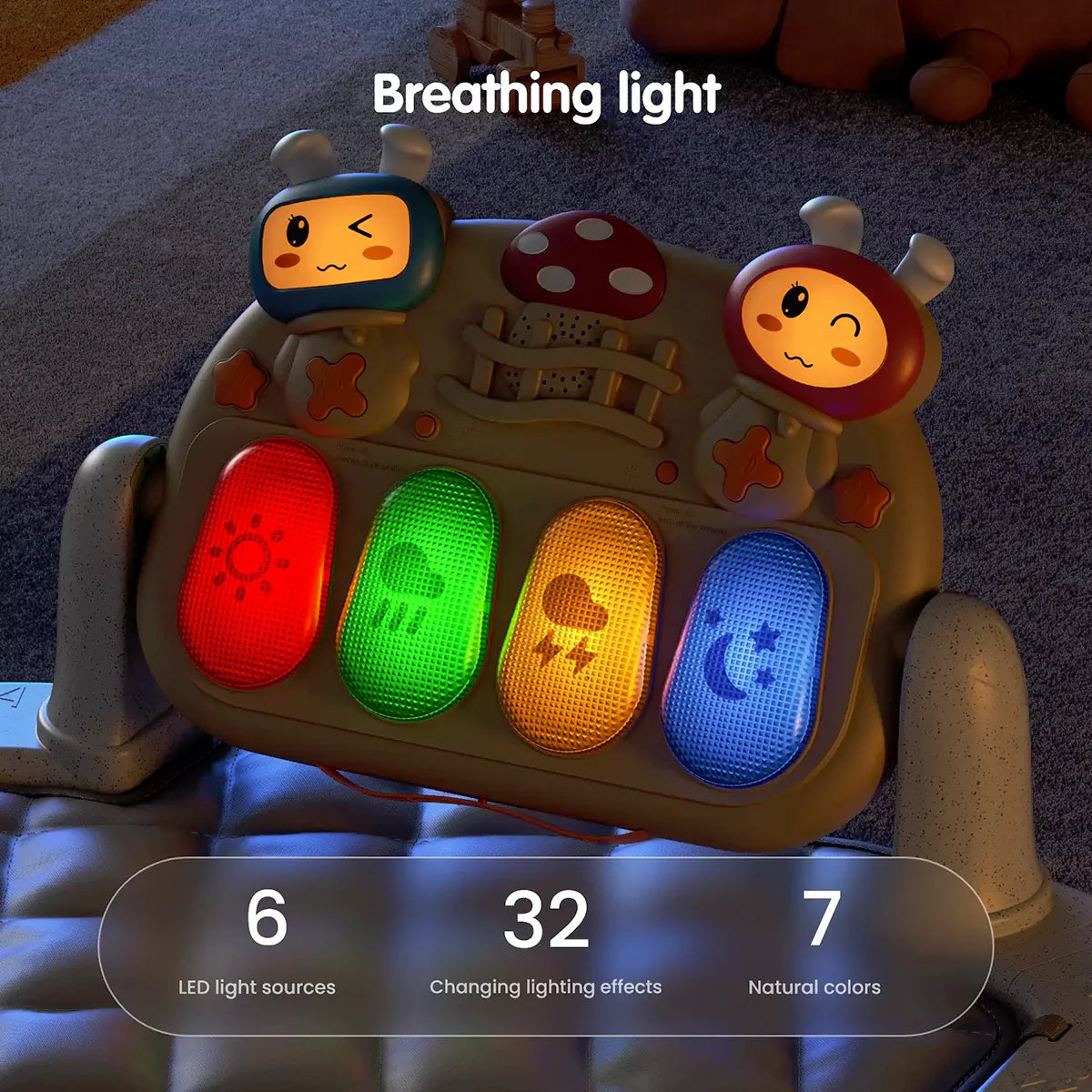 Music and light baby play activity center