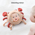 Jouet en peluche suspendu en forme de crabe pour bébé, siège de voiture, poussette, jouet de voyage avec miroir, hochet doux mobile pour bébé de 0 mois et plus